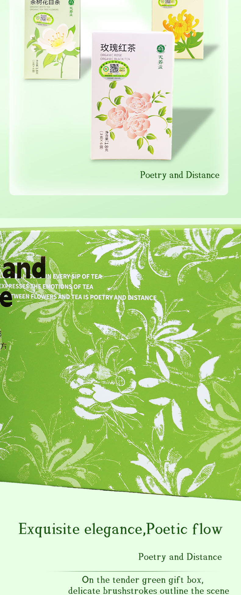 Certified Organic Floral Tea Gift Box